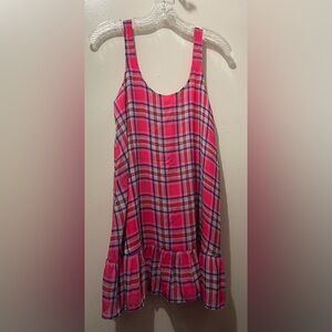 Hollister Pink Plaid Mini Dress
